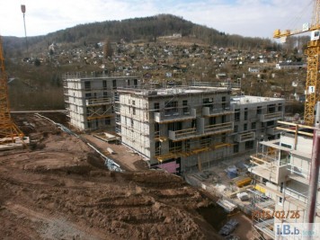 Neubau 96 WE "Friedensbergterrassen" Jena - Bauphase